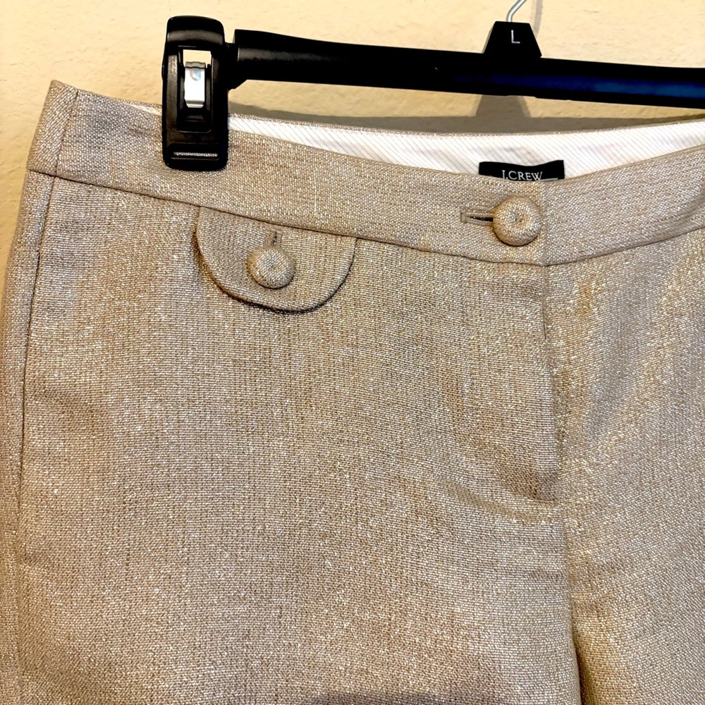 NWT J Crew City Fit Womens Dress Shorts Lined
Metallic Gold SZ 4 - Picture 4 of 5
